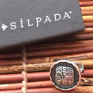 Silpada Sterling Silver Coin Ring Size 6